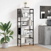 Boekenkast 60x29,5x149 cm grijs sonoma bewerkt hout