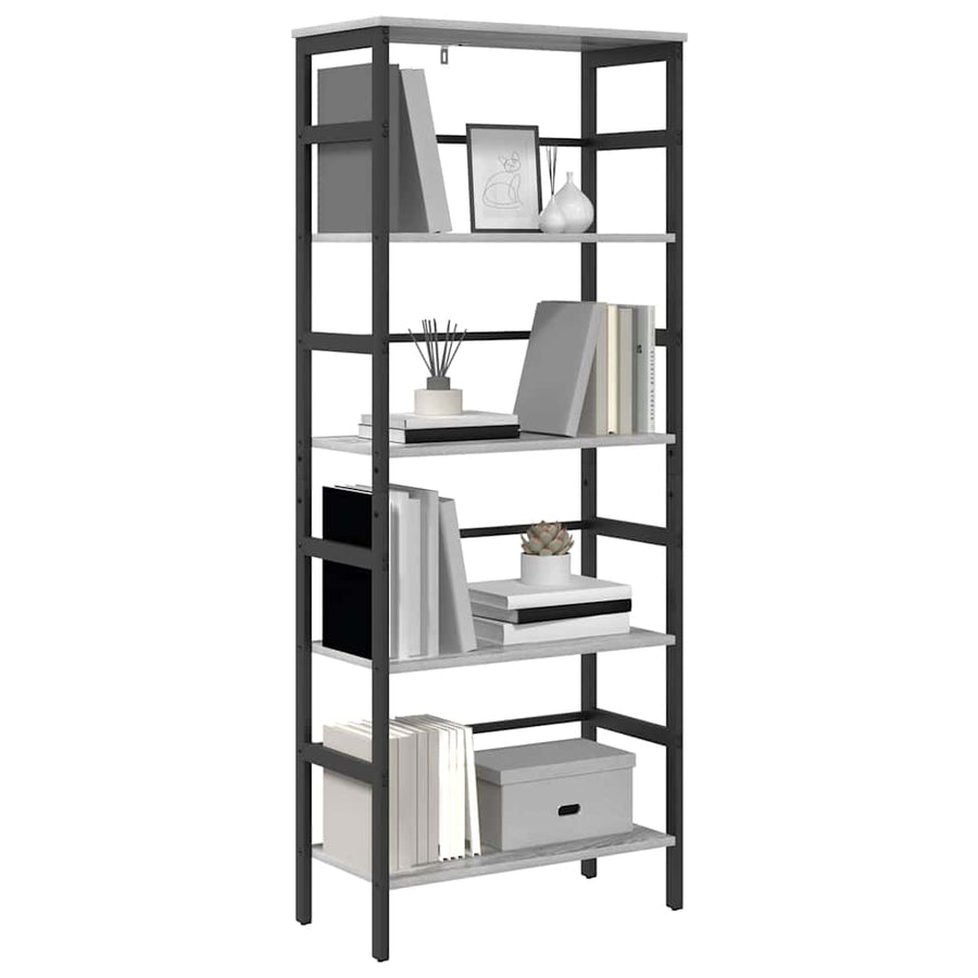 Boekenkast Grijs Sonoma 60 x 29,5 x 149 cm Bewerkt hout