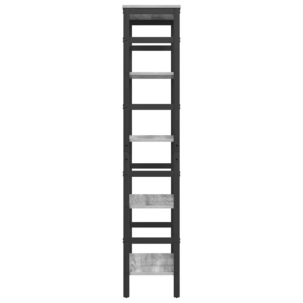 Boekenkast Grijs Sonoma 60 x 29,5 x 149 cm Bewerkt hout