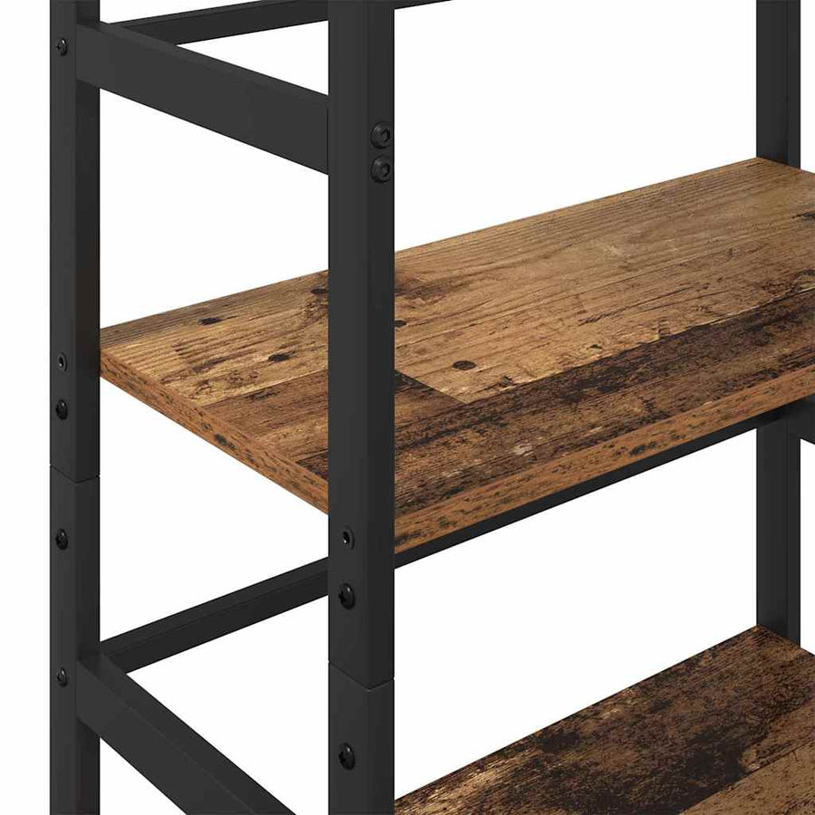 Boekenkast Oud Hout 60 x 29,5 x 149 cm Bewerkt hout