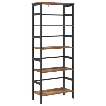 Boekenkast Oud Hout 60 x 29,5 x 149 cm Bewerkt hout