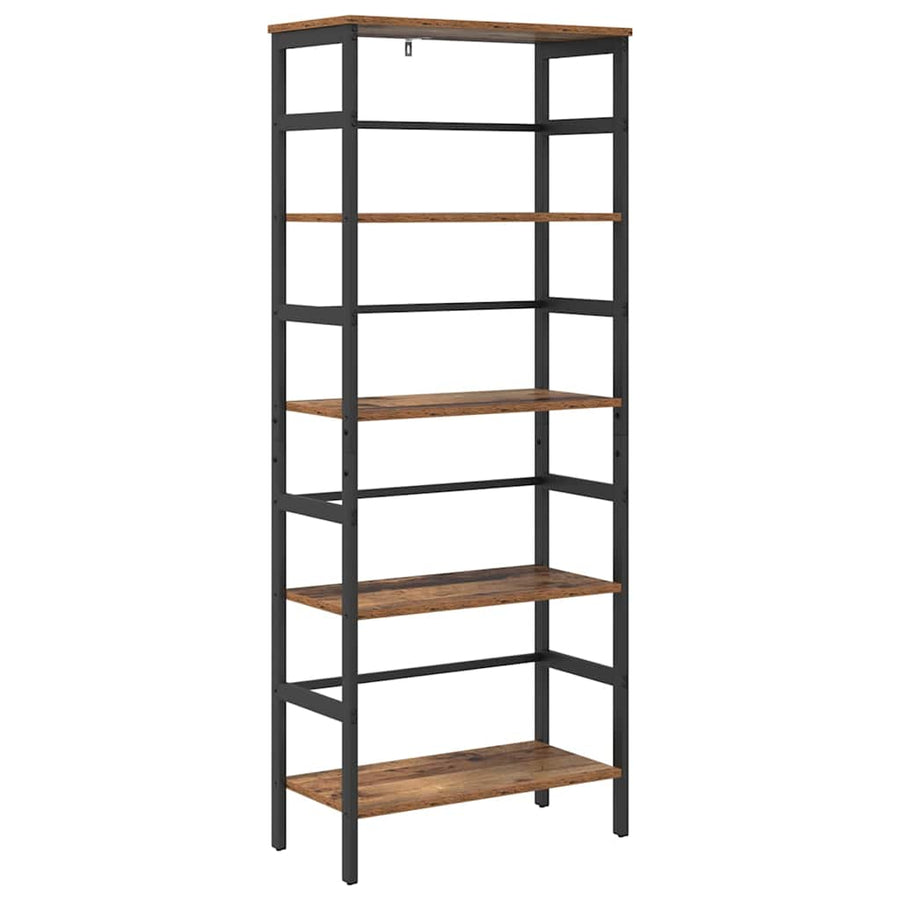 Boekenkast Oud Hout 60 x 29,5 x 149 cm Bewerkt hout