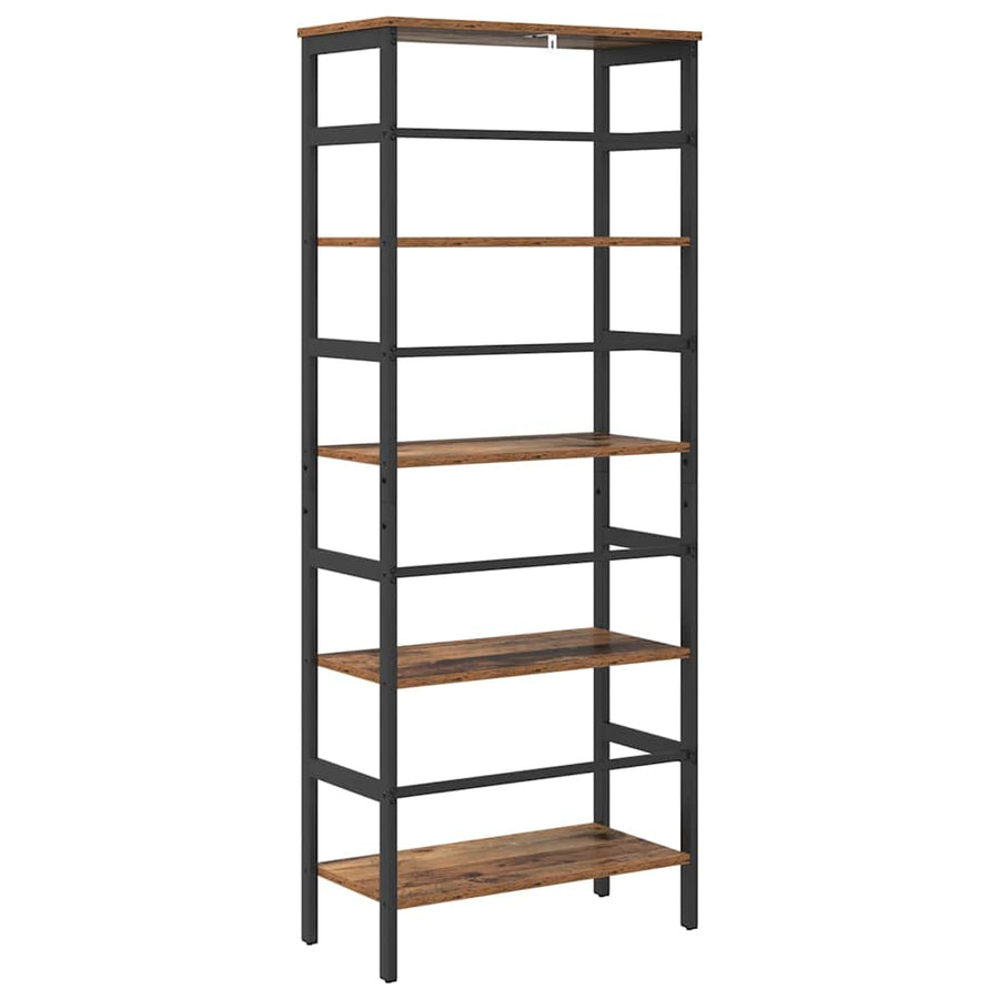 Boekenkast Oud Hout 60 x 29,5 x 149 cm Bewerkt hout
