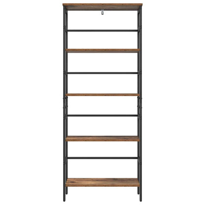 Boekenkast Oud Hout 60 x 29,5 x 149 cm Bewerkt hout
