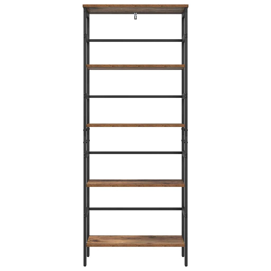 Boekenkast Oud Hout 60 x 29,5 x 149 cm Bewerkt hout