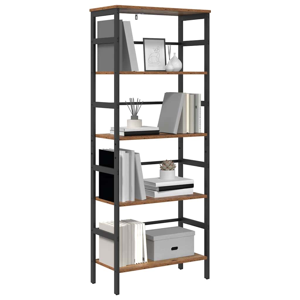 Boekenkast Oud Hout 60 x 29,5 x 149 cm Bewerkt hout