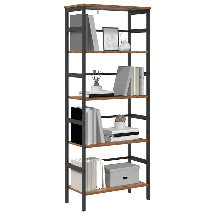 Boekenkast Oud Hout 60 x 29,5 x 149 cm Bewerkt hout