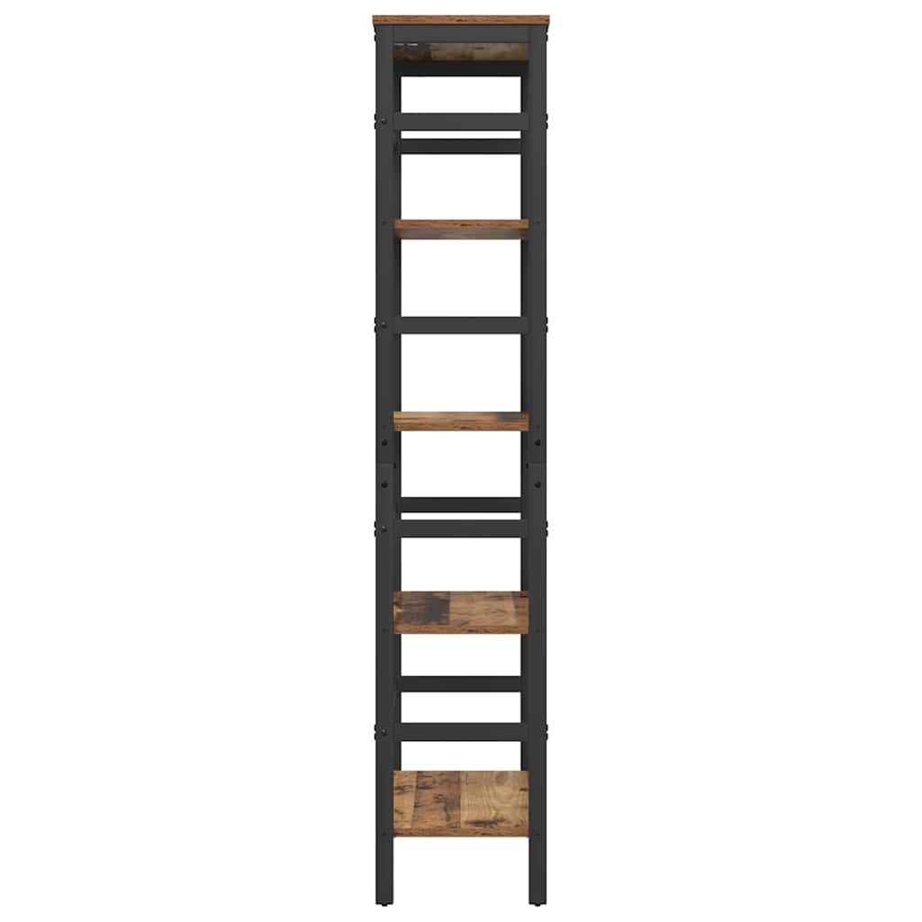 Boekenkast Oud Hout 60 x 29,5 x 149 cm Bewerkt hout