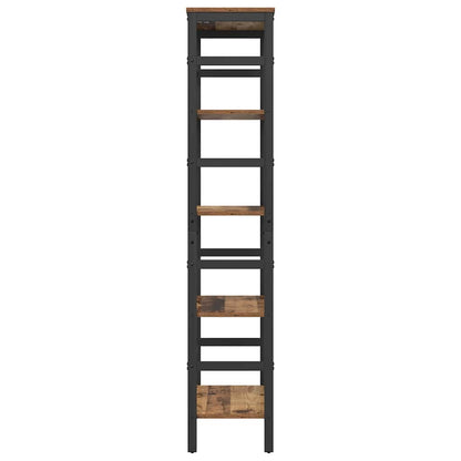 Boekenkast Oud Hout 60 x 29,5 x 149 cm Bewerkt hout