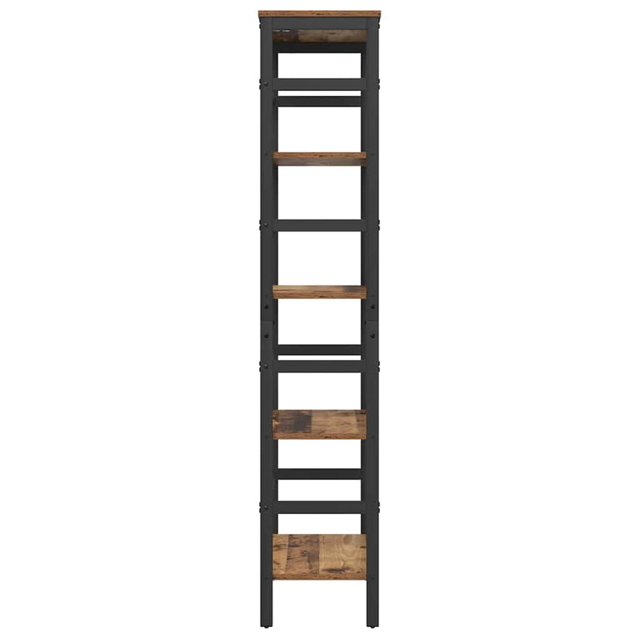 Boekenkast Oud Hout 60 x 29,5 x 149 cm Bewerkt hout