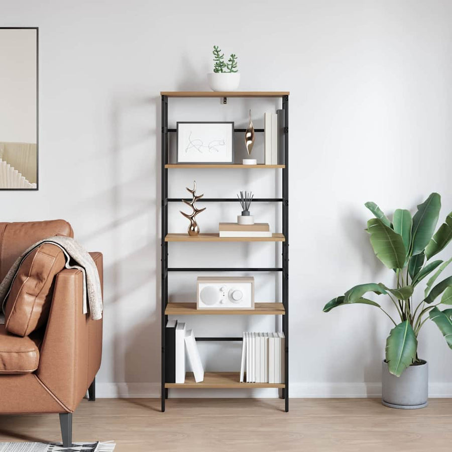 Boekenkast Artisan Eiken 60 x 29,5 x 149 cm Bewerkt hout