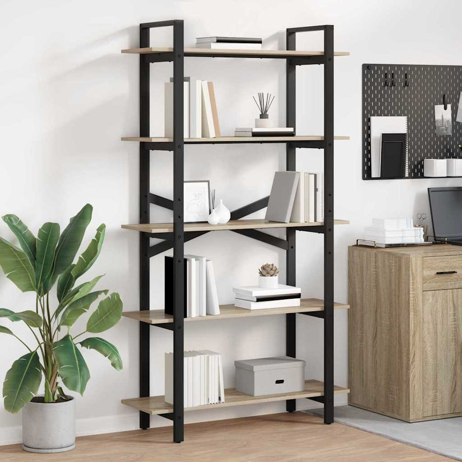 Boekenkast Sonoma Eiken 100 x 33,5 x 178 cm Bewerkt hout