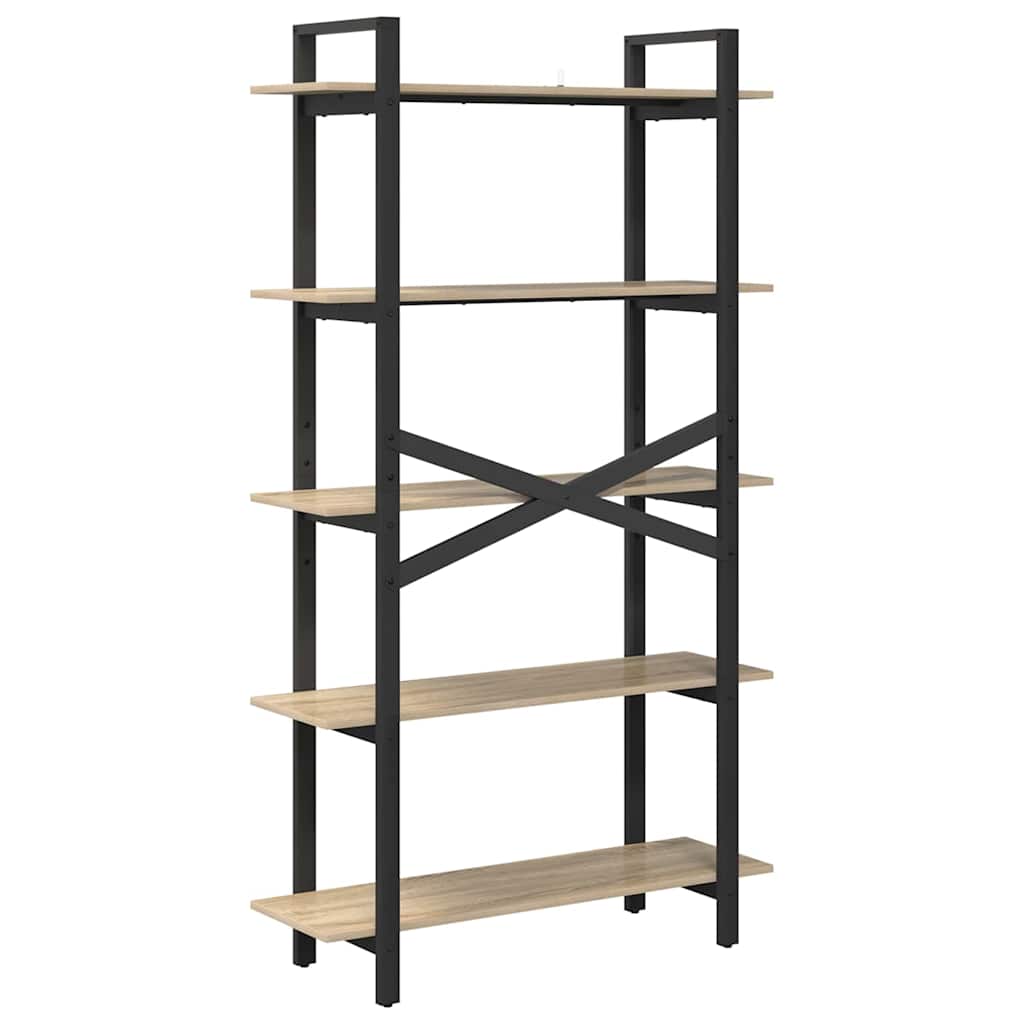 Boekenkast Sonoma Eiken 100 x 33,5 x 178 cm Bewerkt hout