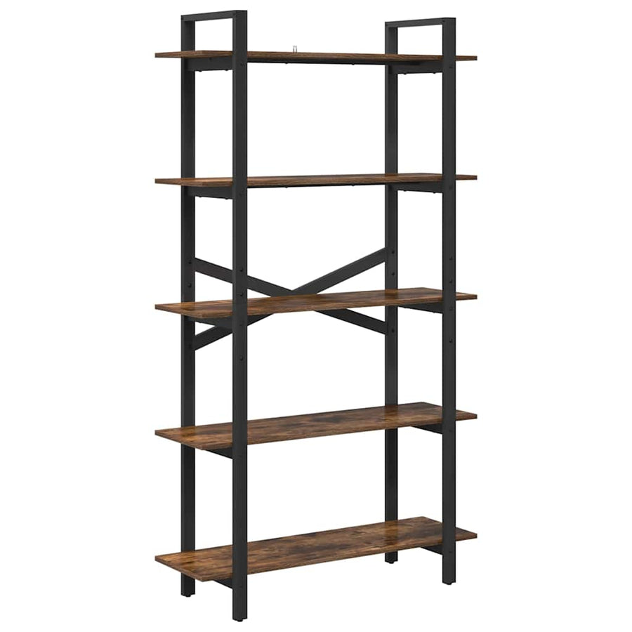 Boekenkast Gerookt eiken 100 x 33,5 x 178 cm Bewerkt hout