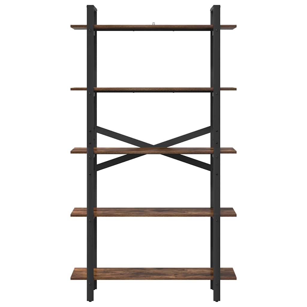 Boekenkast Gerookt eiken 100 x 33,5 x 178 cm Bewerkt hout