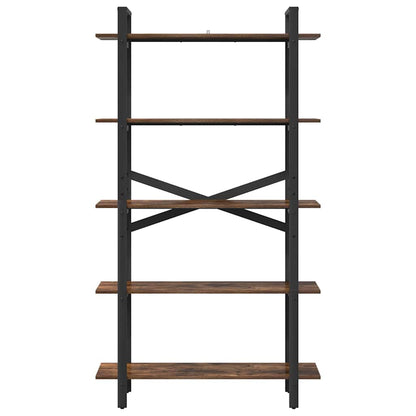 Boekenkast Gerookt eiken 100 x 33,5 x 178 cm Bewerkt hout