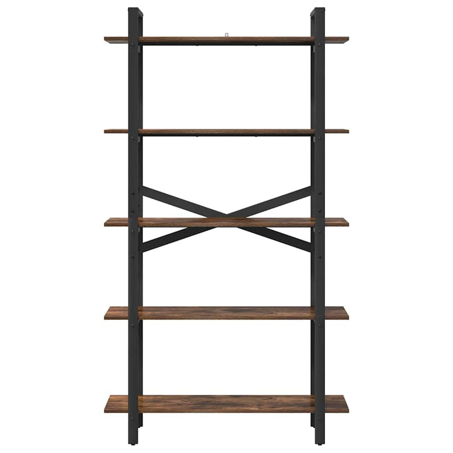 Boekenkast Gerookt eiken 100 x 33,5 x 178 cm Bewerkt hout
