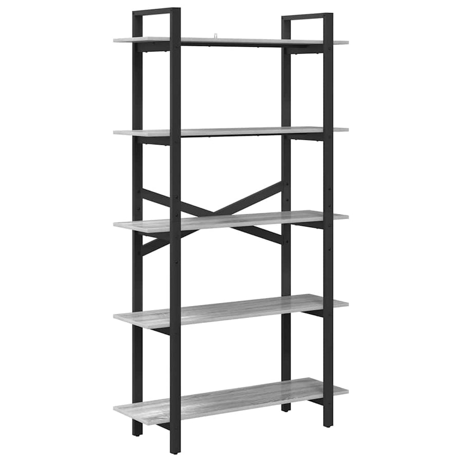 Boekenkast Grijs Sonoma 100 x 33,5 x 178 cm Bewerkt hout