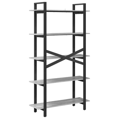 Boekenkast Grijs Sonoma 100 x 33,5 x 178 cm Bewerkt hout