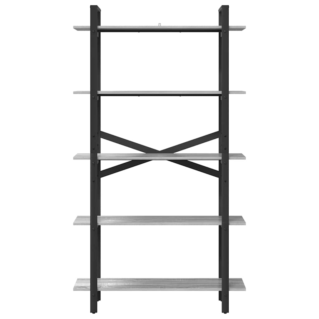 Boekenkast Grijs Sonoma 100 x 33,5 x 178 cm Bewerkt hout