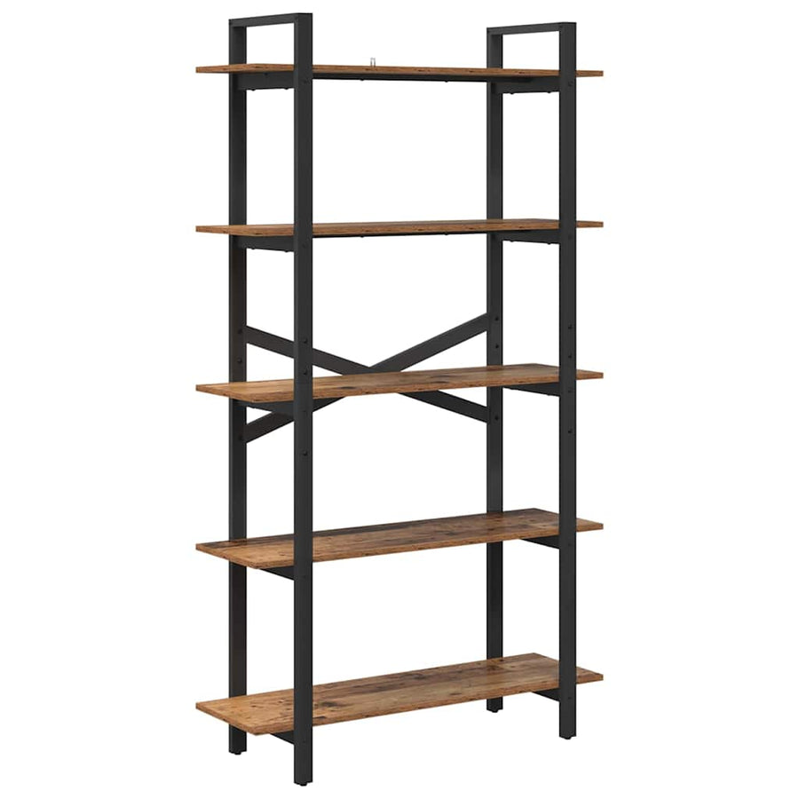 Boekenkast Oud Hout 100 x 33,5 x 178 cm Bewerkt hout
