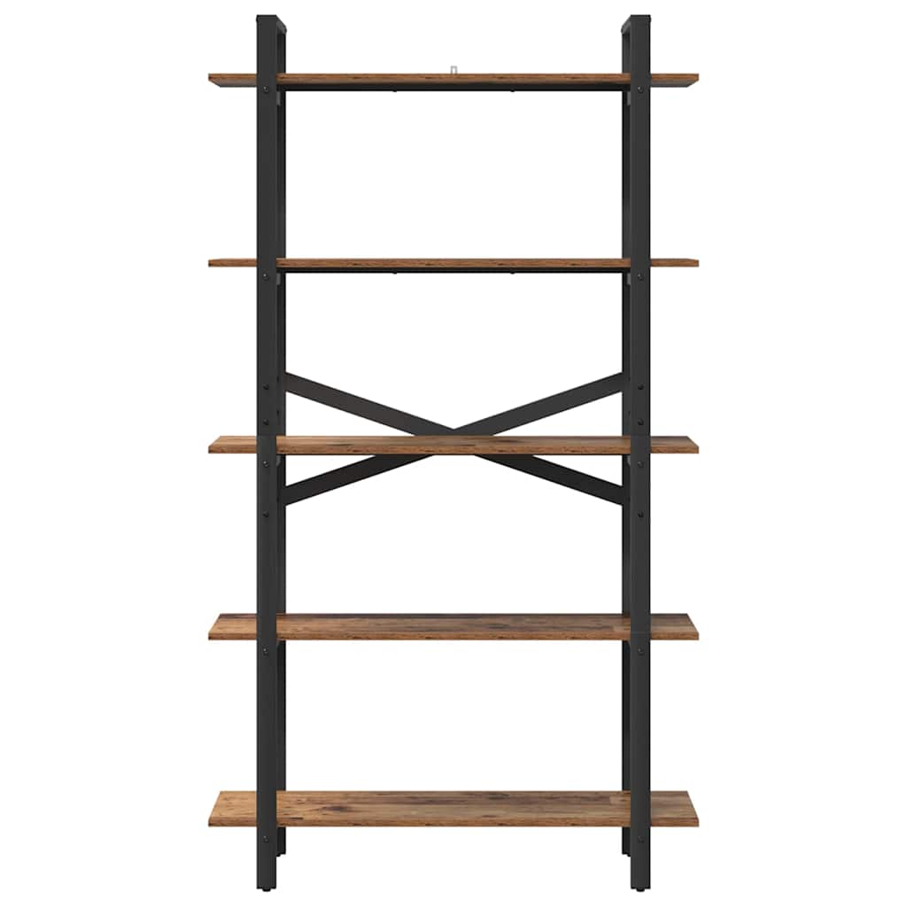 Boekenkast Oud Hout 100 x 33,5 x 178 cm Bewerkt hout