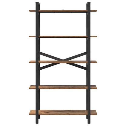 Boekenkast Oud Hout 100 x 33,5 x 178 cm Bewerkt hout