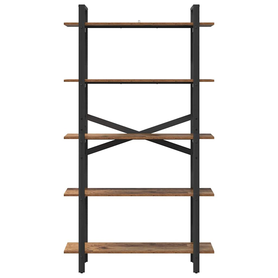 Boekenkast Oud Hout 100 x 33,5 x 178 cm Bewerkt hout