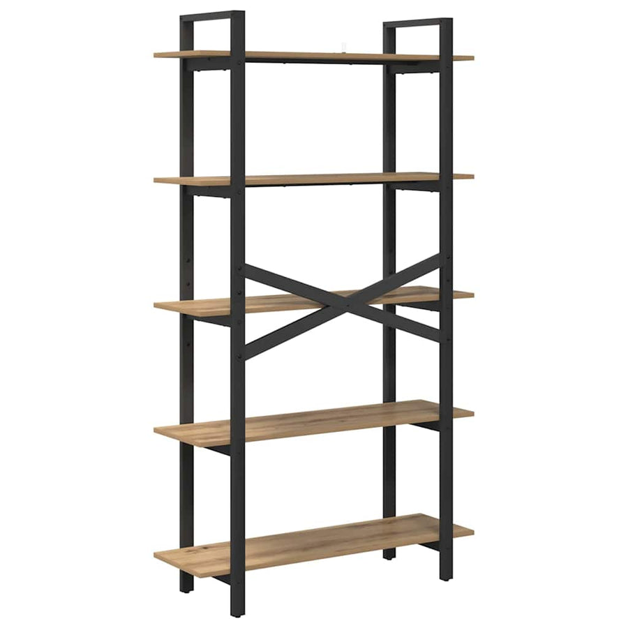 Boekenkast Artisan Eiken 100 x 33,5 x 178 cm Bewerkt hout