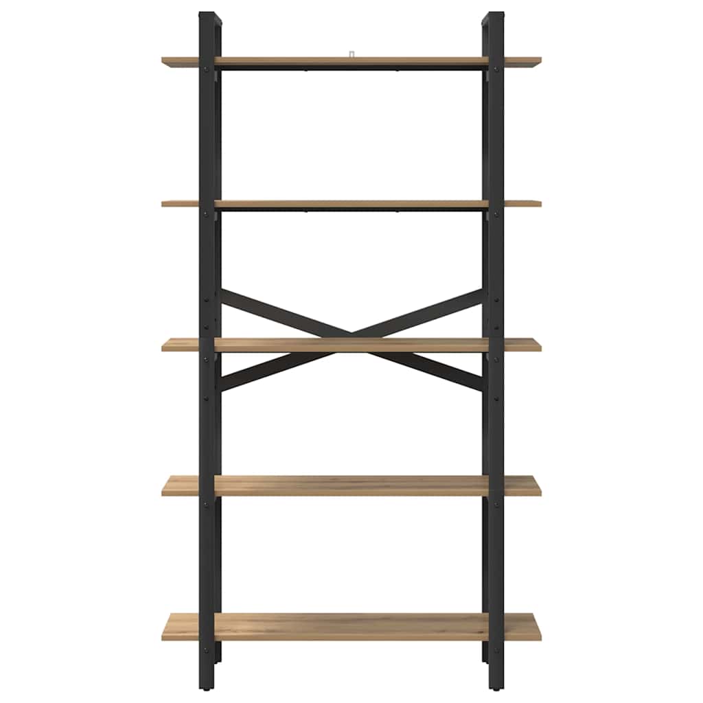 Boekenkast Artisan Eiken 100 x 33,5 x 178 cm Bewerkt hout