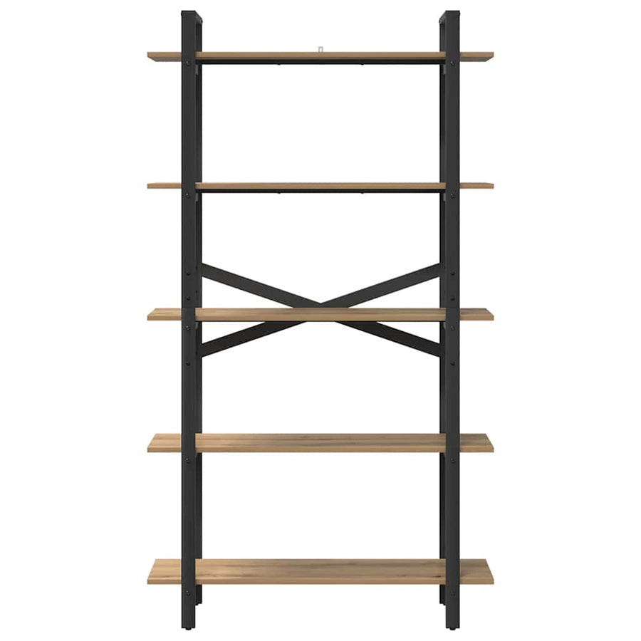 Boekenkast Artisan Eiken 100 x 33,5 x 178 cm Bewerkt hout