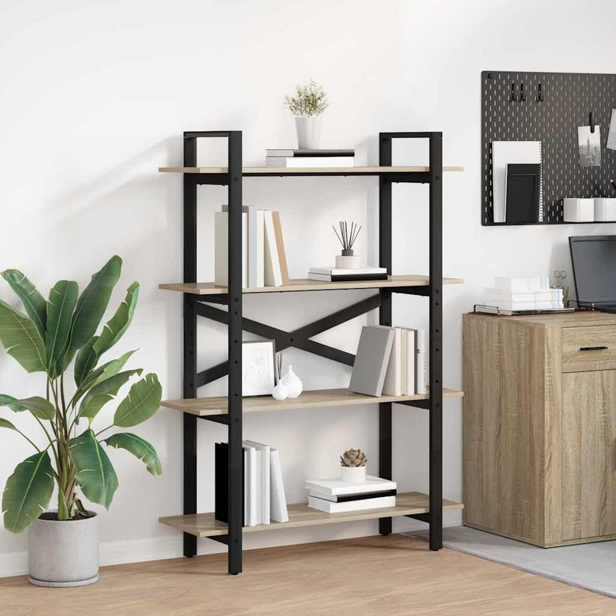 Boekenkast Sonoma Eiken 100 x 33,5 x 140 cm Bewerkt hout