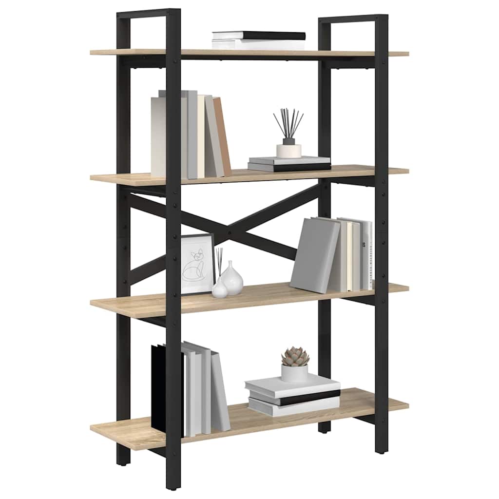 Boekenkast Sonoma Eiken 100 x 33,5 x 140 cm Bewerkt hout
