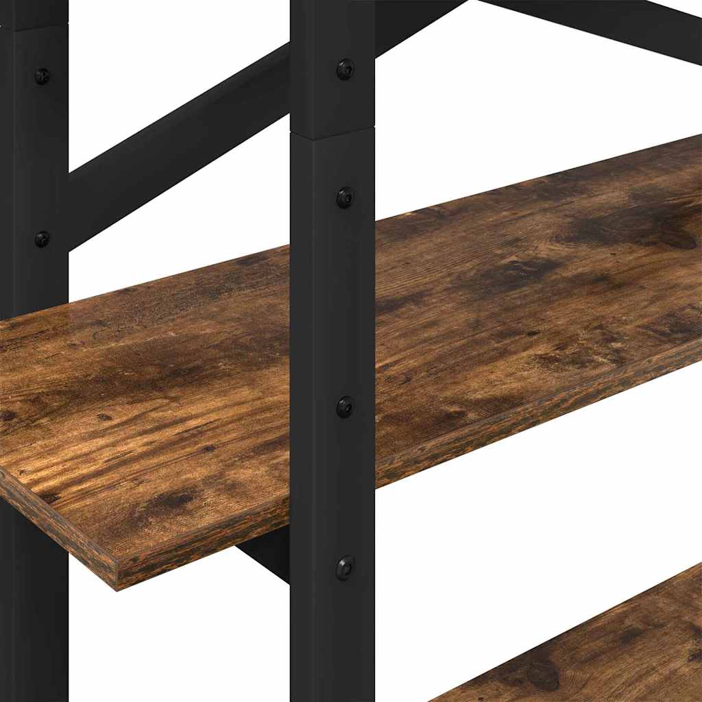 Boekenkast Gerookt eiken 100 x 33,5 x 140 cm Bewerkt hout