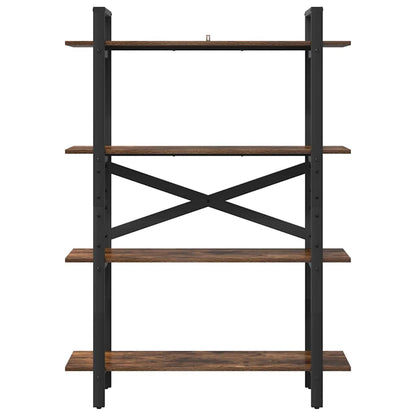 Boekenkast Gerookt eiken 100 x 33,5 x 140 cm Bewerkt hout