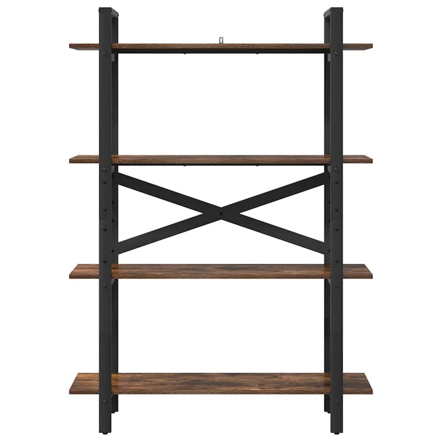 Boekenkast Gerookt eiken 100 x 33,5 x 140 cm Bewerkt hout
