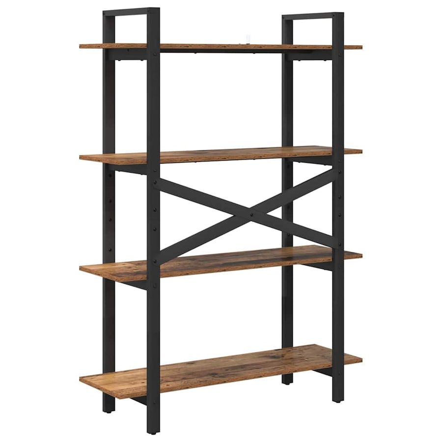 Boekenkast Oud Hout 100 x 33,5 x 140 cm Bewerkt hout