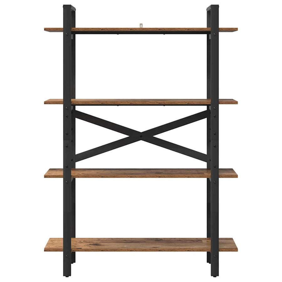 Boekenkast Oud Hout 100 x 33,5 x 140 cm Bewerkt hout