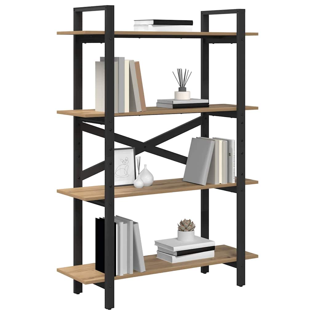 Boekenkast Artisan Eiken 100 x 33,5 x 140 cm Bewerkt hout