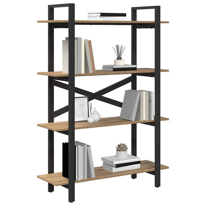 Boekenkast Artisan Eiken 100 x 33,5 x 140 cm Bewerkt hout