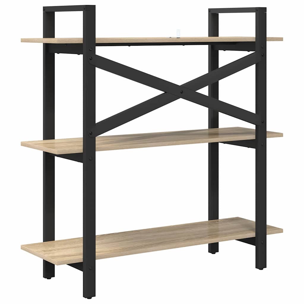 Boekenkast Sonoma Eiken 100 x 33,5 x 102 cm Bewerkt hout