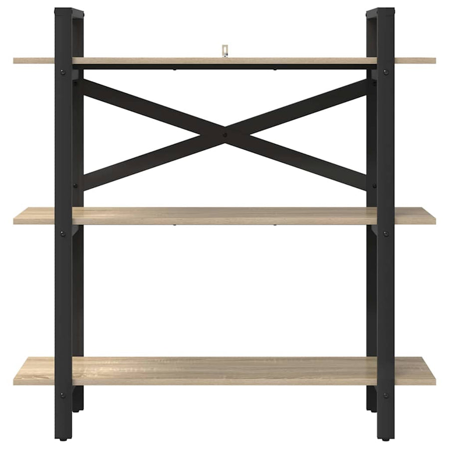 Boekenkast Sonoma Eiken 100 x 33,5 x 102 cm Bewerkt hout