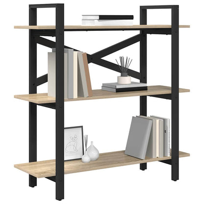 Boekenkast Sonoma Eiken 100 x 33,5 x 102 cm Bewerkt hout