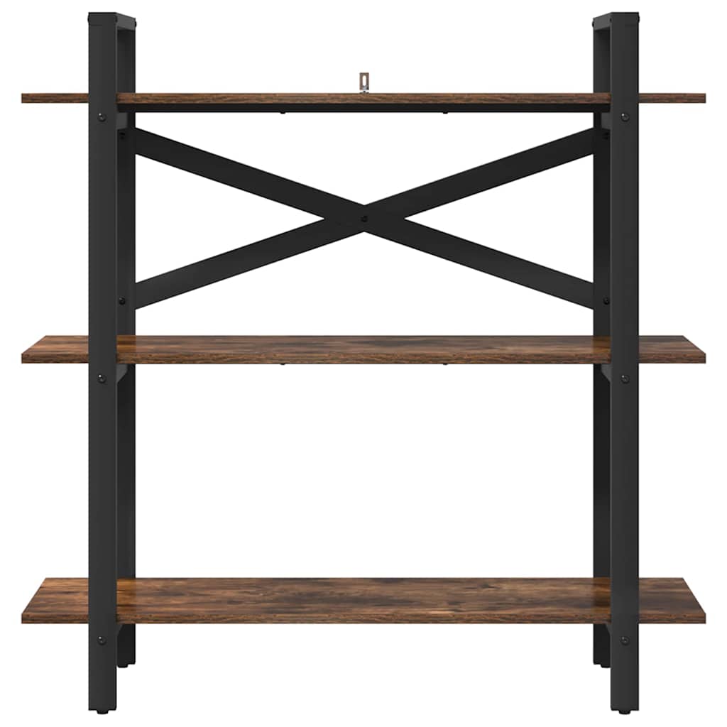 Boekenkast Gerookt eiken 100 x 33,5 x 102 cm Bewerkt hout