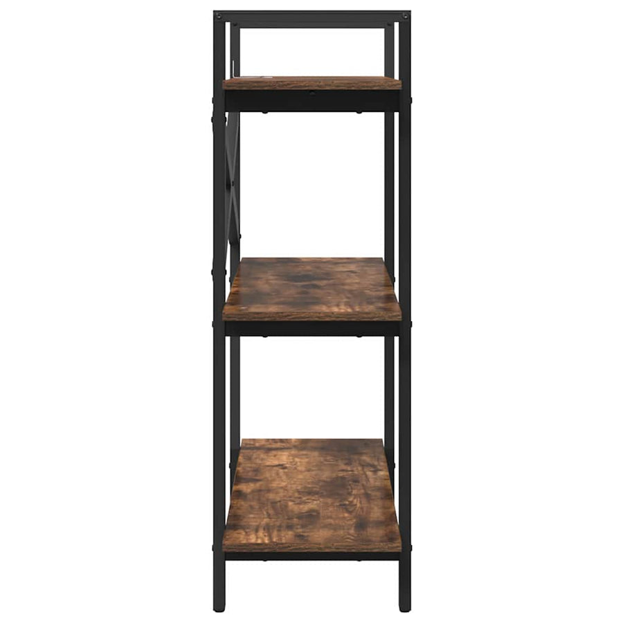 Boekenkast Gerookt eiken 100 x 33,5 x 102 cm Bewerkt hout