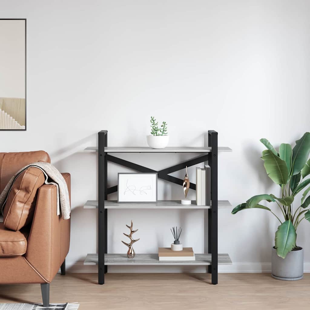 Boekenkast Grijs Sonoma 100 x 33,5 x 102 cm Bewerkt hout