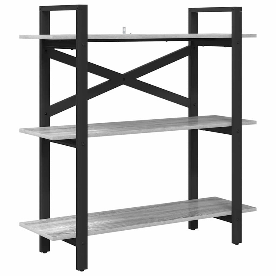 Boekenkast Grijs Sonoma 100 x 33,5 x 102 cm Bewerkt hout