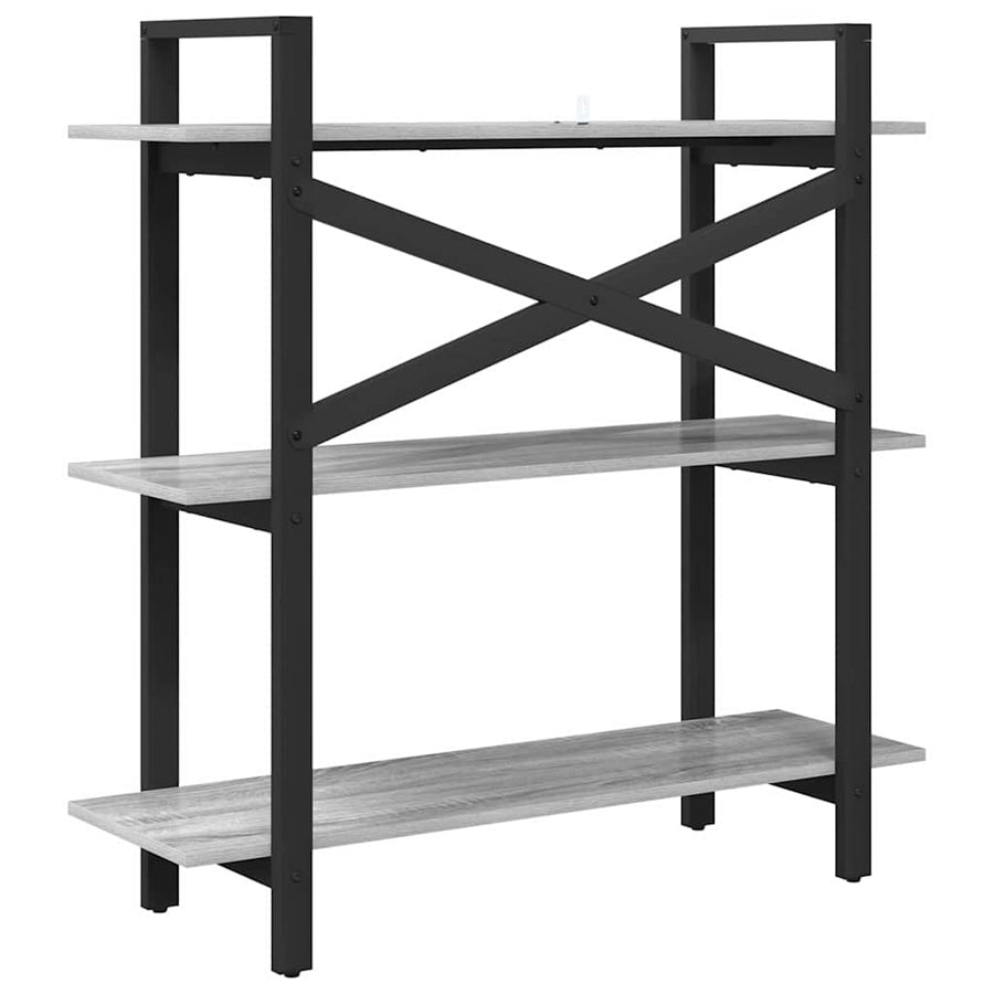 Boekenkast Grijs Sonoma 100 x 33,5 x 102 cm Bewerkt hout