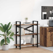 Boekenkast 100x33,5x102 cm bewerkt hout