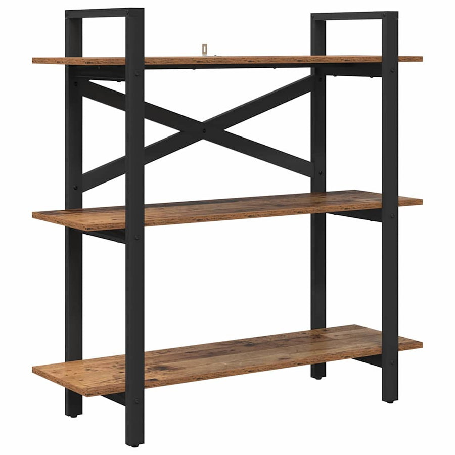 Boekenkast Oud Hout 100 x 33,5 x 102 cm Bewerkt hout